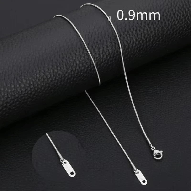 RVS Slangenketting Zilverkleur 45 - 60cm - Soepele Schakelketting Dames - Aramat Jewels - Halskettingen - cadeautip