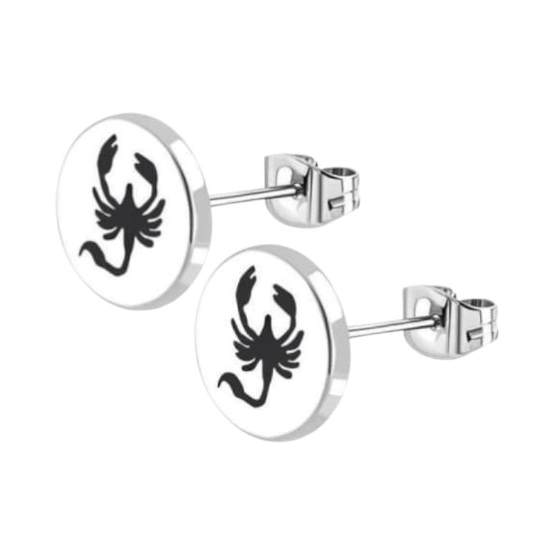 Schorpioen Oorbellen RVS Zilverkleurig – 10mm – Dieren & Horoscoop - oor2822 - tte563 - Oorbellen kopen# - 10mm - alles - cadeau