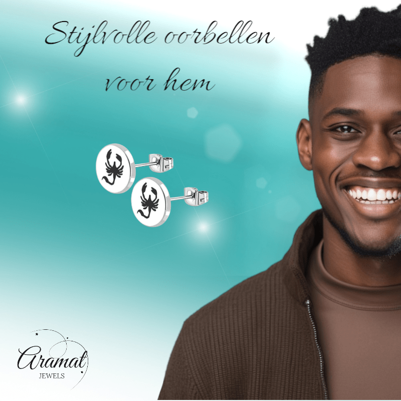 Schorpioen Oorbellen RVS Zilverkleurig – 10mm – Dieren & Horoscoop - oor2822 - tte563 - Oorbellen kopen# - 10mm - alles - cadeau