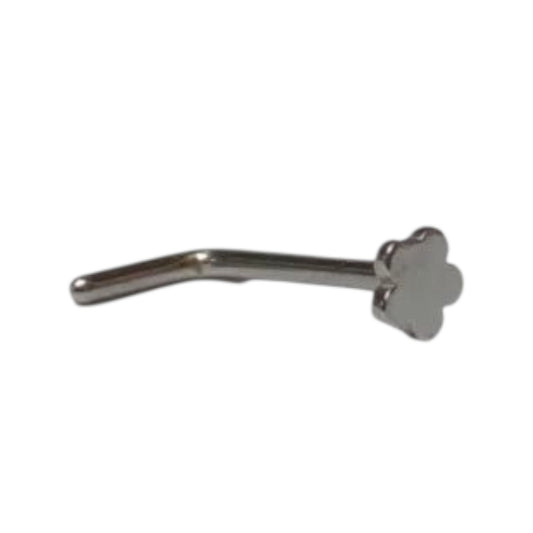 Gebogen metalen staaf met een klavervormig uiteinde.