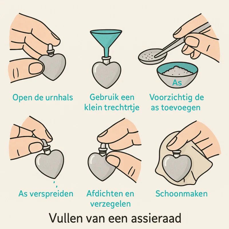 Stalen Ashanger Buis Zwart met Witte Pootafdrukken 3,4cm - Aramat Jewels - Gedenkhangers - cadeautip