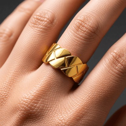 Stalen Dames - & Herenring - Verstelbaar - 9mm - RVS - Aramat Jewels - Ringen - cadeautip