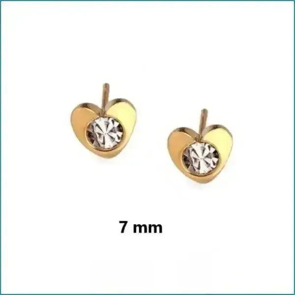 Chirurgisch Stalen Oorbellen Hartjes Zweerknopjes bestellen? Aramat Jewels