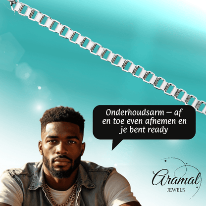 Stalen Venetiaanse Ketting - Aramat Jewels - Halskettingen - cadeautip