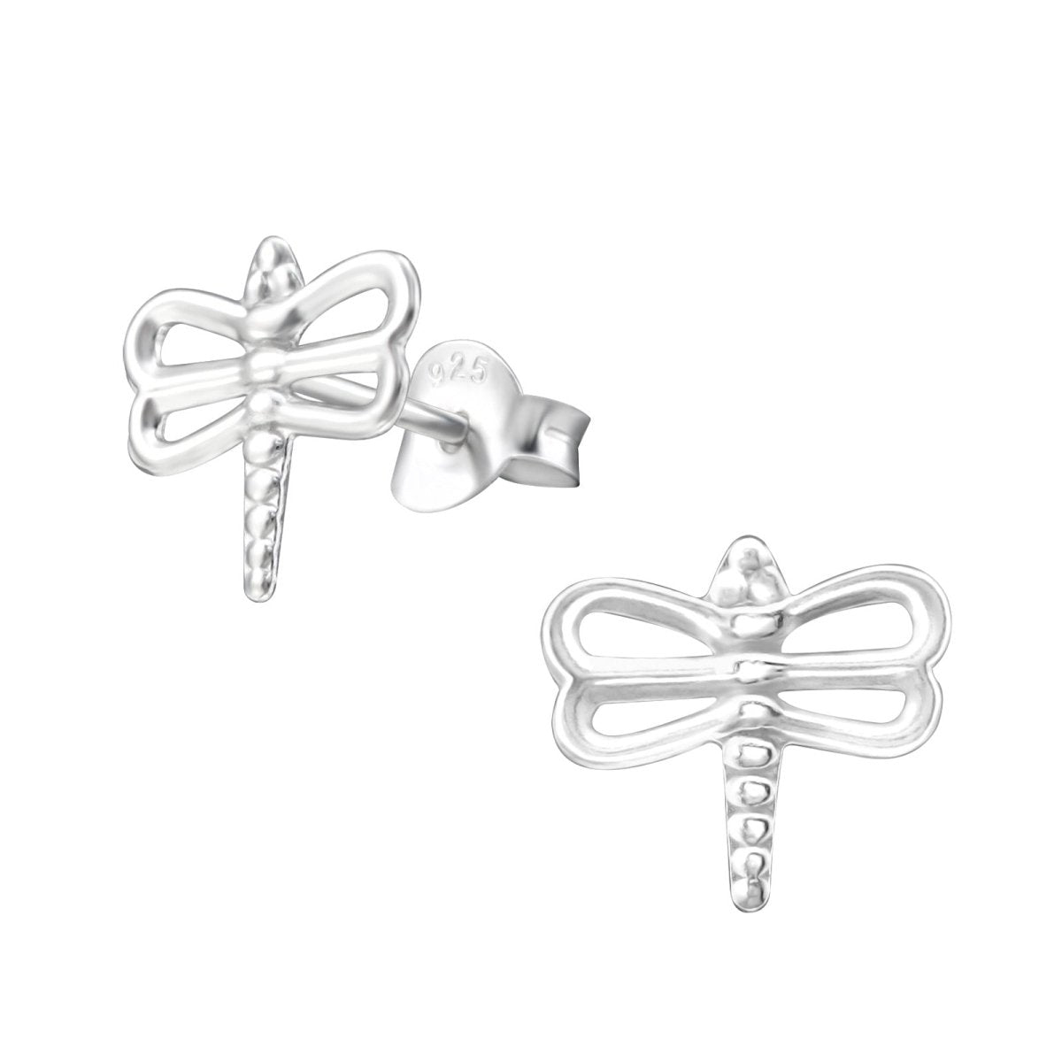 Sterling Zilveren Libelle Oorstekers 10x9mm – Natuur Design - Aramat Jewels - Oorbellen - cadeautip