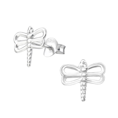 Sterling Zilveren Libelle Oorstekers 10x9mm – Natuur Design - Aramat Jewels - Oorbellen - cadeautip