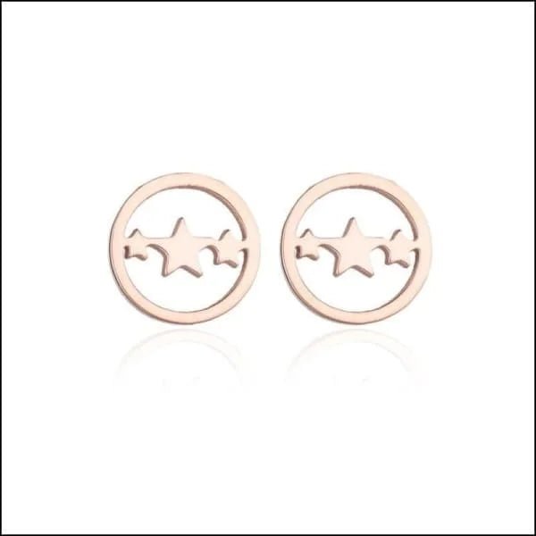 Een paar ster oorbellen