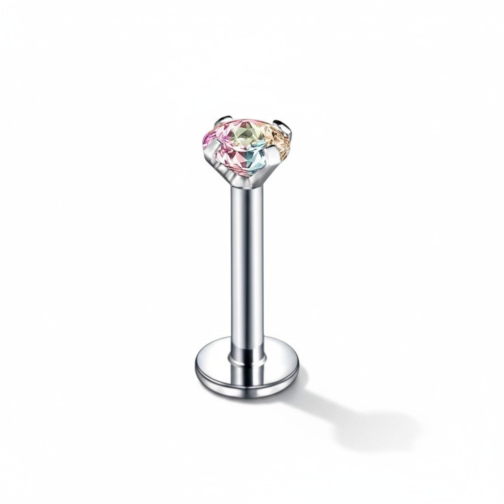 Tragus Helix Piercing Zilver AB Zirkonia 6mm 3mm - Aramat Jewels - Piercings - cadeautip