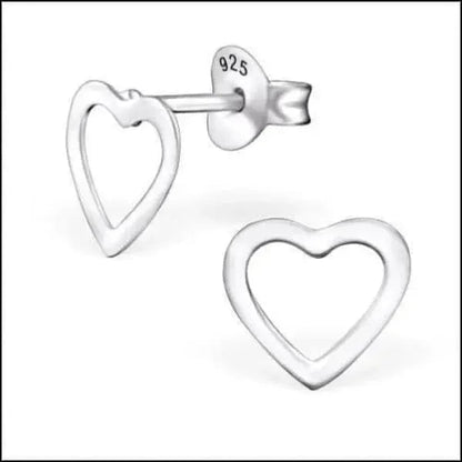 Sterling hart oorbellen