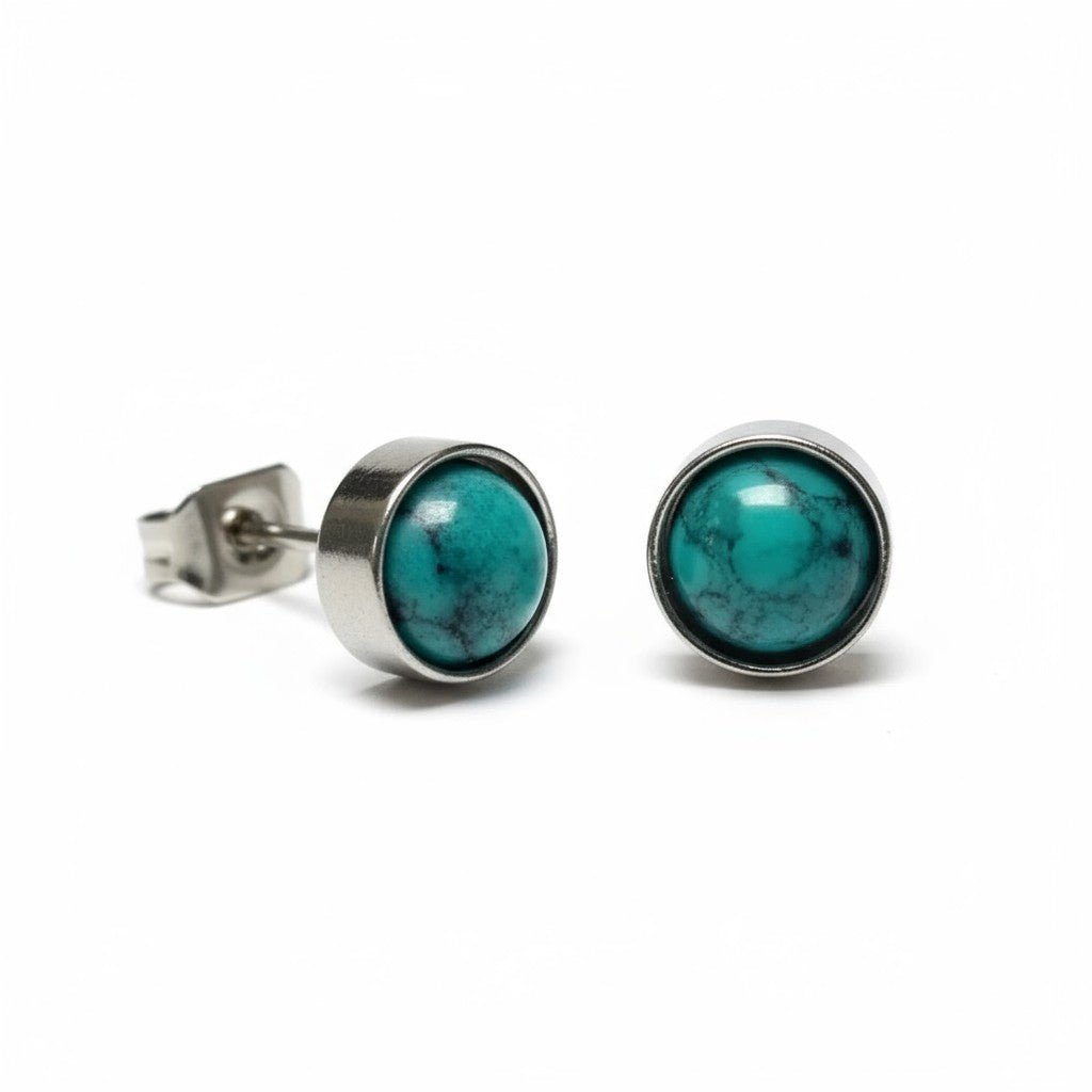 Turquoise Steen Oorbellen - Stijlvol en Duurzaam - Aramat Jewels - Oorbellen - cadeautip