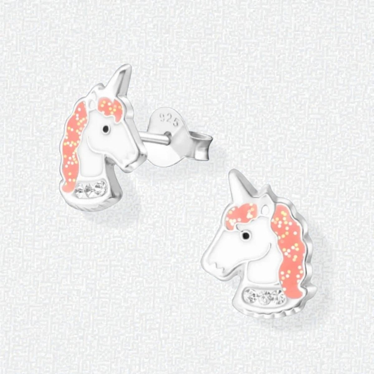 Unieke Zilveren Unicorn Oorbellen - Cadeau voor Kind - Aramat Jewels - Oorbellen - cadeautip