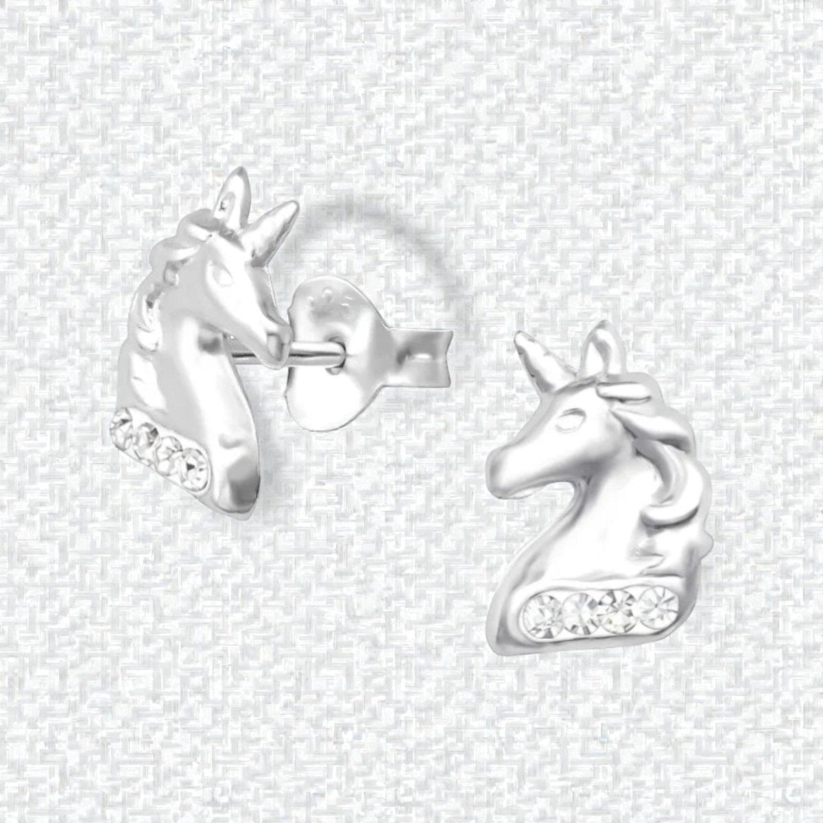 Unieke Zilveren Unicorn Oorbellen - Tijdloos & Stralend - Aramat Jewels - Oorbellen - cadeautip
