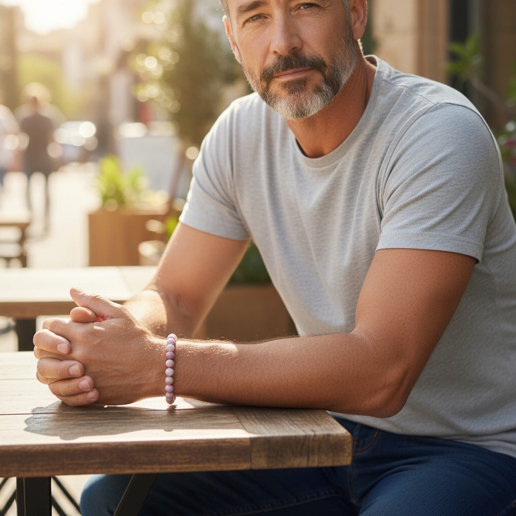 Verstelbaar Rhodochrosiet Natuursteen Armband - Aramat Jewels - Armbanden - cadeautip