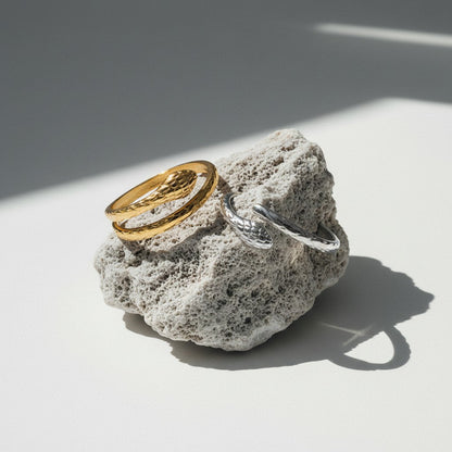 Verstelbare Slangenring van RVS - Cobra Design (13 mm) - Aramat Jewels - Ringen - cadeautip