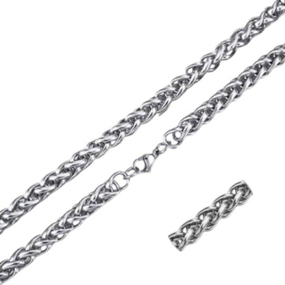 Vossenstaart Halsketting RVS 75 cm – 10 mm - Aramat Jewels - Halskettingen - cadeautip
