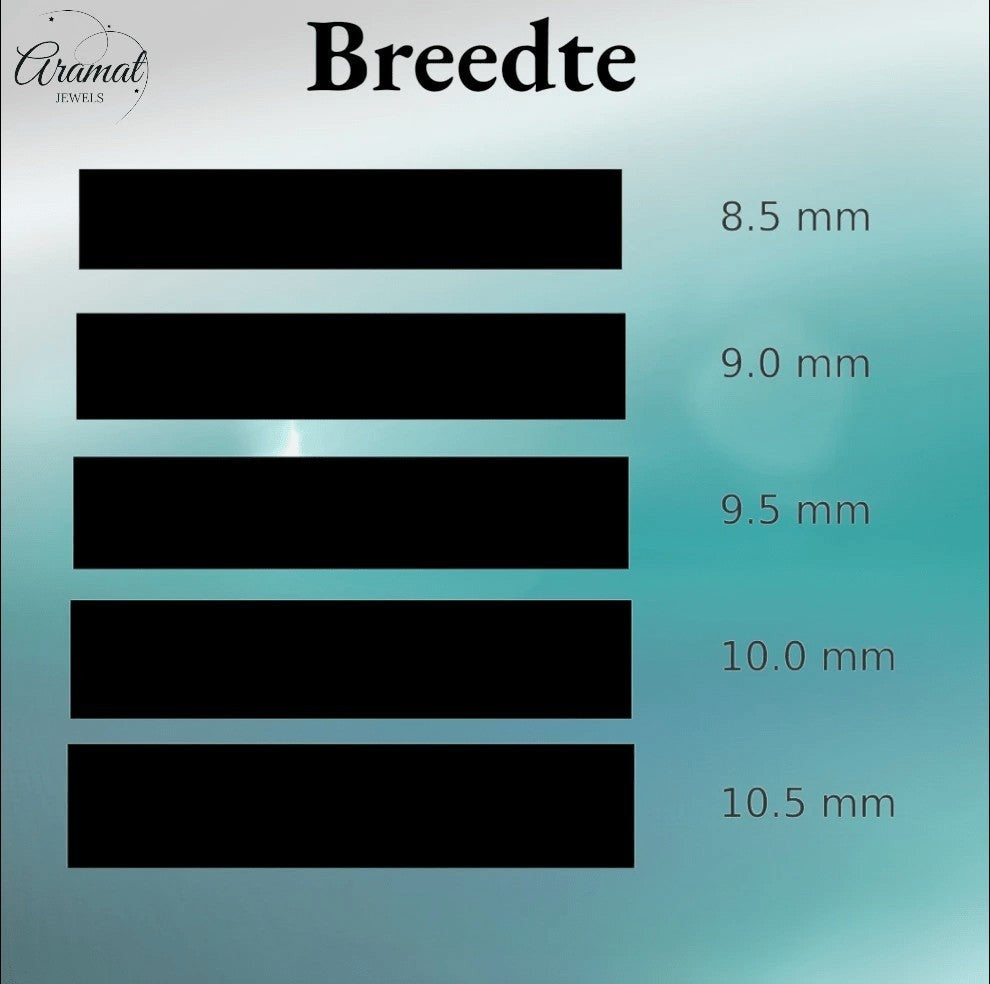 Vossenstaart Halsketting RVS 75 cm – 10 mm - Aramat Jewels - Halskettingen - cadeautip
