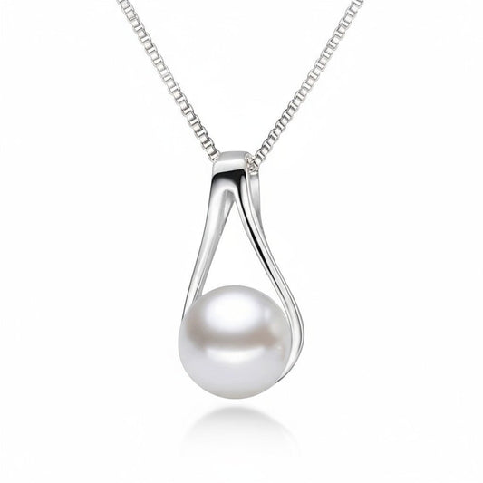 Zilveren Parel Ketting dames - Aramat Jewels - Halskettingen - cadeautip