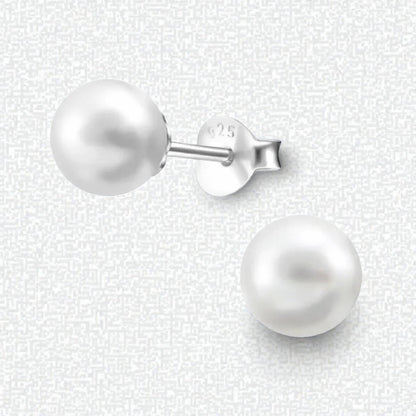 Zilveren Parel Oorbellen wit - Aramat Jewels - Oorbellen - cadeautip