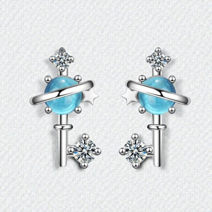 Zilveren Sleutel Oorbellen - Aramat Jewels - Oorbellen - cadeautip