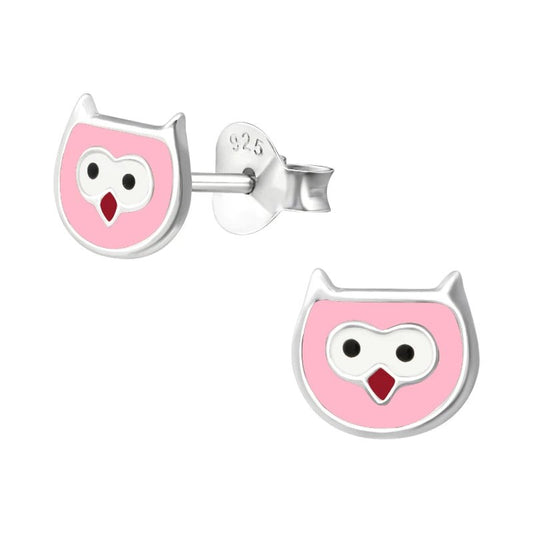 Zilveren Uiltjes Oorbellen voor Meisjes – 6x7mm - oor399 - 18719 - Oorbellen kopen# - 6mm - 925 Zilver - alles