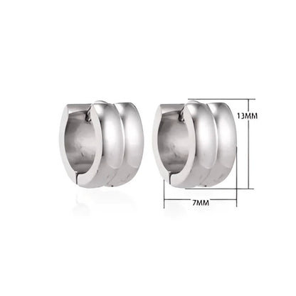 Zilverkleurige RVS Klapcreolen - 13 mm - oor5811 - se20006 - Oorringen kopen# - 13mm - alles - cadeau