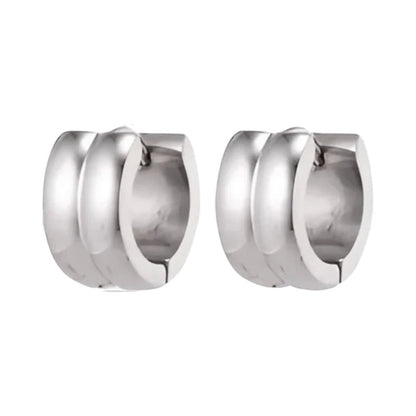 Zilverkleurige RVS Klapcreolen - 13 mm - oor5811 - se20006 - Oorringen kopen# - 13mm - alles - cadeau