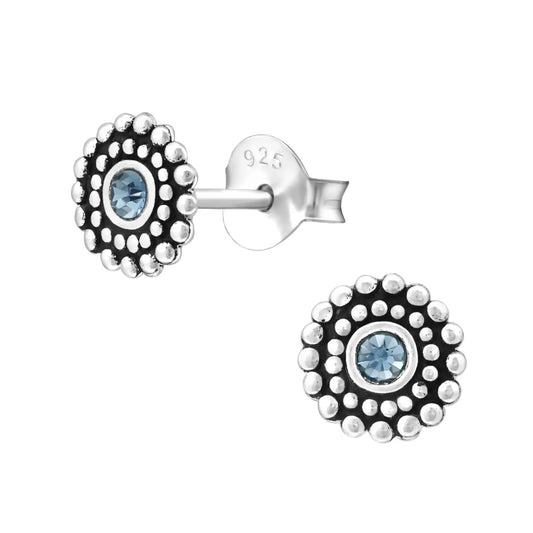 Bali Oorbellen Licht Blauw 6mm - Aramat Jewels®