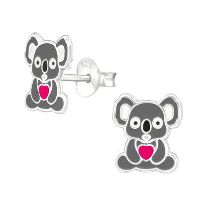 Mooie Zilveren Koala Oorbellen - Aramat Jewels