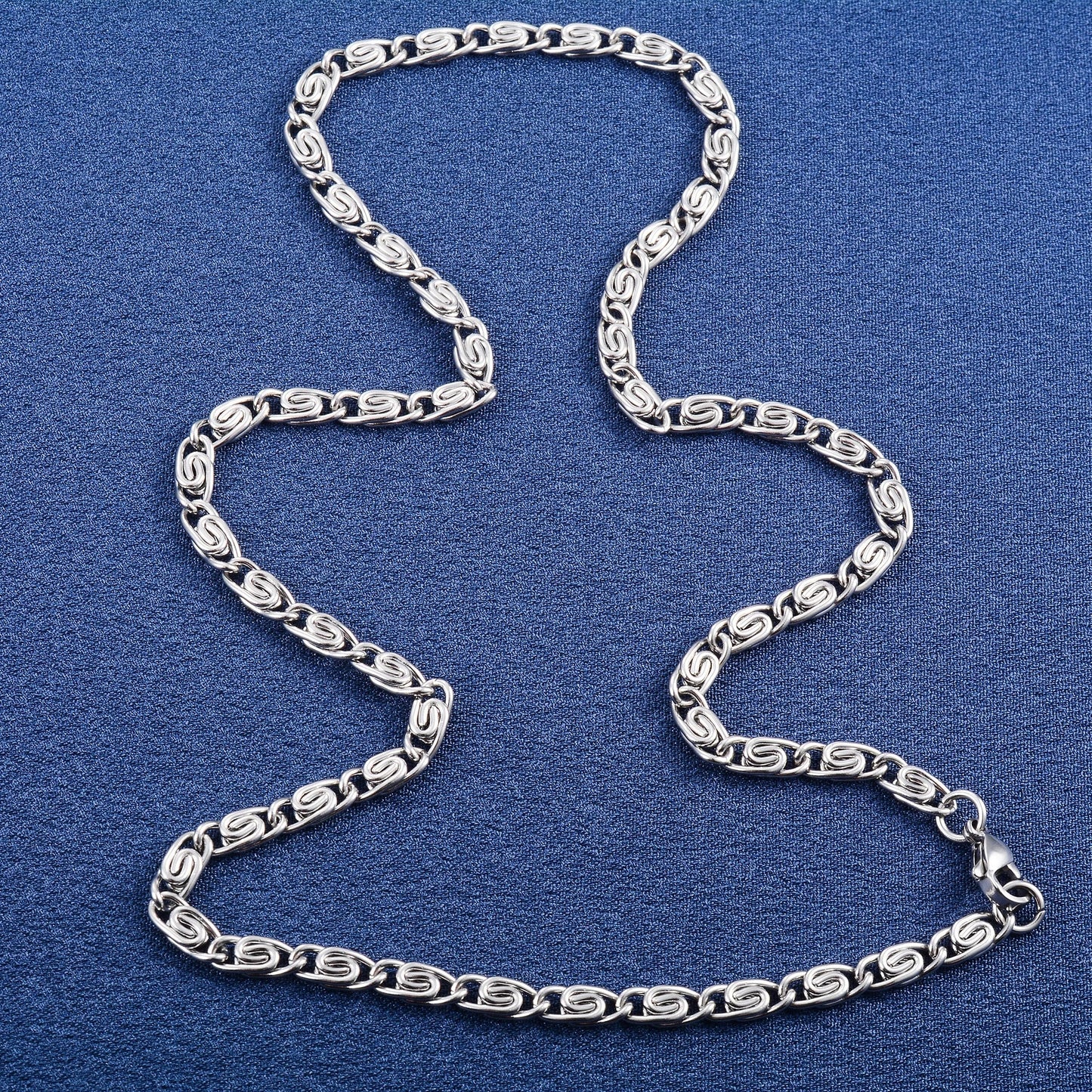 ket3-xn1803-Stalen Griekse Halsketting Gedraaid-Aramat Jewels 