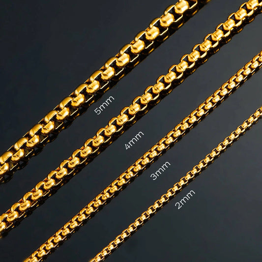 Gouden Stalen Jasseronketting Van Aramat Jewels