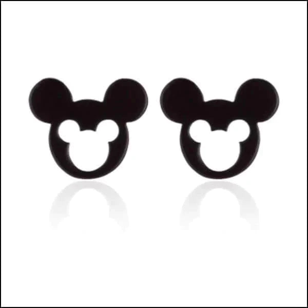 Oorbellen Mickey Mouse Zweerknopjes Staal Zwart 10mm 8720157031819 alles Aramat Jewels chirurgisch staal dames dier Geen edelsteen Geen hanger Geen oormodel Geen steen goudkleurig kinderen Kleur_Goudkleurig Meerdere kleuren oor4227 oorbellen PVD rosékleurig smjell Soort sieraad_Oorbellen Staal zilverkleurig zonder hanger zonder steen Zonder_hanger Zonder_steen zwart zweerknopjes