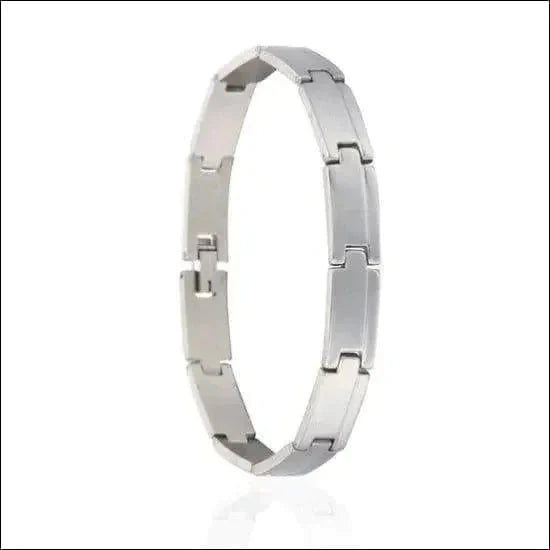 Schakelarmband Edelstaal 10mm 21cm alles Armbanden chirurgisch staal dames fantasie Geen edelsteen Geen_Parel Geen_steen heren nakijken PVD Schakelarmband Staal tekst tradebazaar unisex Volwassenen zilverkleurig Zonder_steen