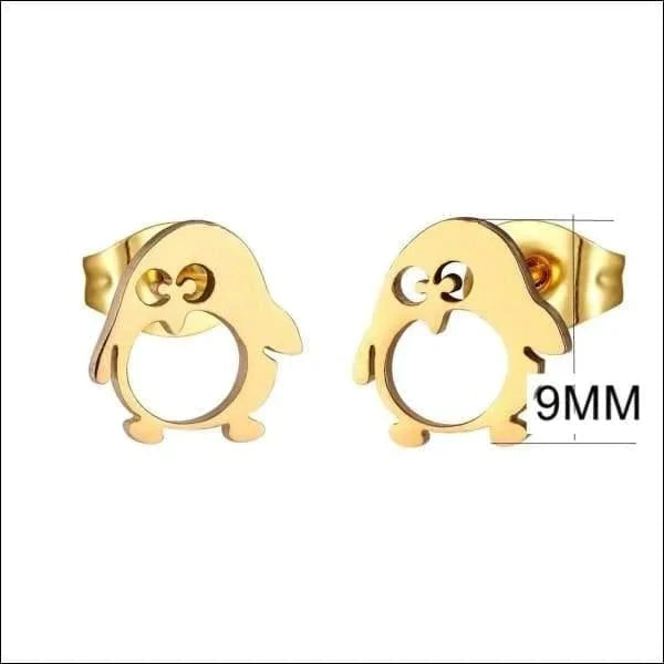 Chirurgisch Stalen Pinguïn Oorbellen Goudkleurig 8720157038795 9mm alles Aramat Jewels chirurgisch staal dames dier fgift Geen edelsteen Geen hanger Geen oormodel Geen steen geometrisch gepolijst goudkleurig Meerdere kleuren Nieuw oor1372 oorbellen pinguin PVD Staal zilverkleurig zonder hanger zonder steen Zonder_hanger Zonder_steen zweerknopjes