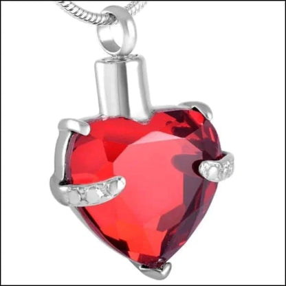 Stalen Ashanger Hart Grote Steen Rood alles Aramat Jewels ashangers Assieraad blauw chirurgisch staal Fel Roze gedenkhangers gedenksieraden Geen hanger Geen_Parel grijs hang186-8072 hart Meerdere kleuren Nieuw PVD rood roze staal transparant uniseks Volwassenen zirkonia Zwart