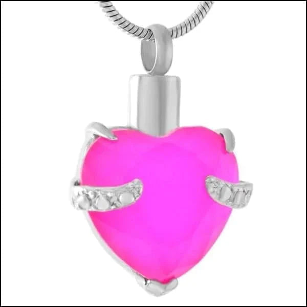 Stalen Ashanger Hart Grote Steen Fel Roze alles Aramat Jewels ashangers Assieraad blauw chirurgisch staal Fel Roze gedenkhangers gedenksieraden Geen hanger Geen_Parel grijs hang186-8072 hart Meerdere kleuren Nieuw PVD rood roze staal transparant uniseks Volwassenen zirkonia Zwart