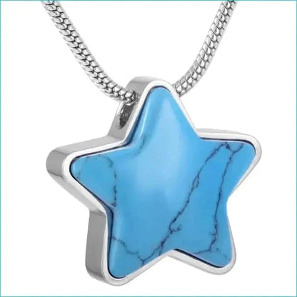 Stalen Ashanger Ster - Meerdere Modellen Turkioos-Blauw-2.6x2cm 8720157054931 alles Aramat Jewels ashangers Assieraad chirurgisch staal Gedenkhangers gedenksieraden Meerdere Varianten PVD Staal ster uniseks Vingerafdruk-2cm Volwassenen Zilverkleur-2.6x2cm zilverkleurig zwart Zwart-2.6x2cm