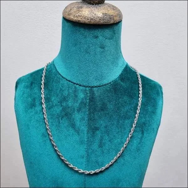 Ketting Koord Staal 60cm 3.8mm Zilverkleurig 4mm 60cm alles chirurgisch staal dames Geen edelsteen Geen_Parel halskettingen heren Ketting zonder hanger koord Minimalistische ketting nakijken PVD Schakelketting Staal tekst uniseks unisex Volwassenen zilverkleurig Zonder_hanger Zonder_steen