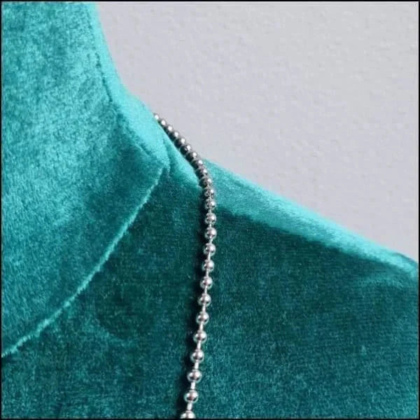 Stalen Bolletjes Halsketting 1.5mm 2.5mm 2mm 3mm 50cm 55cm 5mm 60cm 65cm 8720157042068 alles Aramat Jewels bolletjes chirurgisch staal Geen edelsteen Geen_Parel Geen_steen halskettingen heren jin ket728 Ketting zonder hanger Meerdere Maten Minimalistische ketting PVD Schakelketting Staal tekst uniseks unisex Volwassenen zilverkleurig Zonder_hanger Zonder_steen