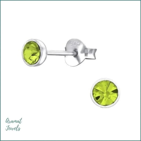 Zilveren Oorbellen Met Kristal 4mm Licht groen 4mm 8720157011033 alles aqua Aramat Jewels dames Donker groen Donker Rood elf925 Geen hanger Geen oormodel Geen_Parel kinderen kristal Licht groen Licht Rood Licht roze Licht saffier licht_groen licht_roze lila Meerdere kleuren Met_steen Nieuw oor1325-31912 oorbellen paars plastick rond rood roze Saffier Blauw saffier_blauw silver Soort sieraad_Oorbellen Tanzanite Transparant zilver zonder hanger Zonder_hanger