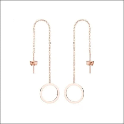 Doortrek Oorbellen Cirkel Staal 10cm Rosékleurig alles chirurgisch staal dames doortrekoorbellen Geen edelsteen Geen_Parel Geen_steen gepolijst goudkleurig Meerdere kleuren met ketting Met_ketting nakijken Nieuw oorbellen oorhangers PVD rond rosékleurig smjell Staal Volwassenen zilverkleurig Zonder_steen zweerknopjes