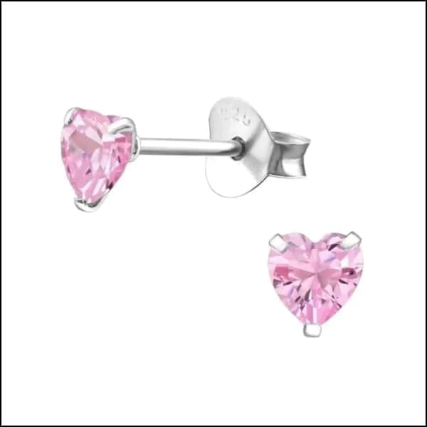 Zilveren Zirkonia Oorbellen Hartje Vanaf 4mm 4mm Roze 4mm 5mm 6mm AB AB Transparant alles Aramat Jewels dames elf925 Geen hanger Geen oormodel Geen_Parel hart kinderen Licht Groen licht_groen lila Meerdere kleuren Met_steen multikleurig Nieuw Olijf groen olijf_groen oorbellen paars plastick rood roze silver transparant zilver zirkonia Zonder_hanger