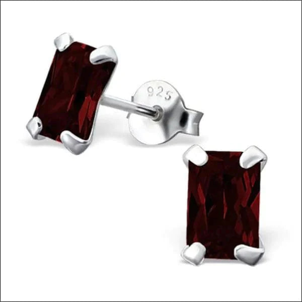 Zilveren Zirkonia Oorbellen Rechthoek- 6x4mm Rood 3mm 4mm 5mm 5x3mm / Donker Rood 5x3mm / Lila 6mm 6x4mm / AB Transparant 6x4mm / Champagne 6x4mm / Geel 6x4mm / Goudkleur/Transparant 6x4mm / Olijf Groen 6x4mm / Paars 6x4mm / Rood 6x4mm / Roze 6x4mm / Transparant 6x4mm / Zwart alles champagne dames elf925 geel Geen hanger Geen oormodel groen heren kinderen lila Meerdere kleuren Meerdere Maten Met_steen Nieuw oorbellen paars rechthoek rood silver transparant Volwassenen zilver zirkonia zwart