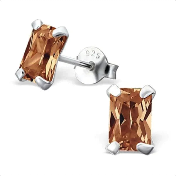 Zilveren Zirkonia Oorbellen Rechthoek- 6x4mm Champagne 3mm 4mm 5mm 5x3mm / Donker Rood 5x3mm / Lila 6mm 6x4mm / AB Transparant 6x4mm / Champagne 6x4mm / Geel 6x4mm / Goudkleur/Transparant 6x4mm / Olijf Groen 6x4mm / Paars 6x4mm / Rood 6x4mm / Roze 6x4mm / Transparant 6x4mm / Zwart alles champagne dames elf925 geel Geen hanger Geen oormodel groen heren kinderen lila Meerdere kleuren Meerdere Maten Met_steen Nieuw oorbellen paars rechthoek rood silver transparant Volwassenen zilver zirkonia zwart