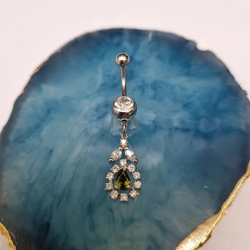 Chirurgisch Stalen Navelpiercing Met Hanger Zirkonia