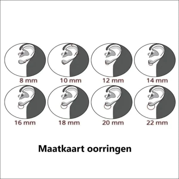 Doortrek Oorbellen Cirkel Staal 10cm alles chirurgisch staal dames doortrekoorbellen Geen edelsteen Geen_Parel Geen_steen gepolijst goudkleurig Meerdere kleuren met ketting Met_ketting nakijken Nieuw oorbellen oorhangers PVD rond rosékleurig smjell Staal Volwassenen zilverkleurig Zonder_steen zweerknopjes