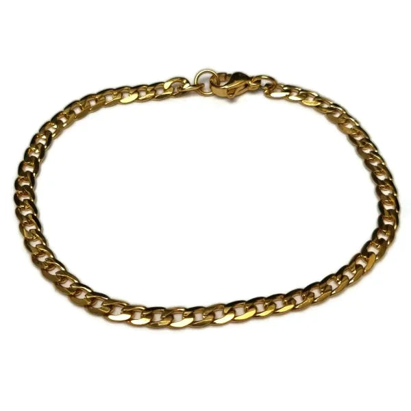 Een Gouden Schakelarmband Met Sluiting