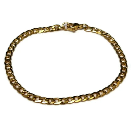 Een Gouden Schakelarmband Met Sluiting