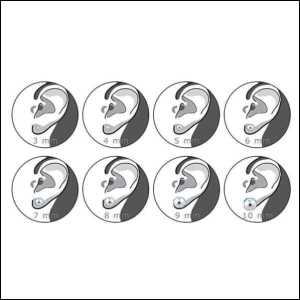 Oorbellen | Zweerknopjes Hartjes Oorbellen Emaille 7mm 