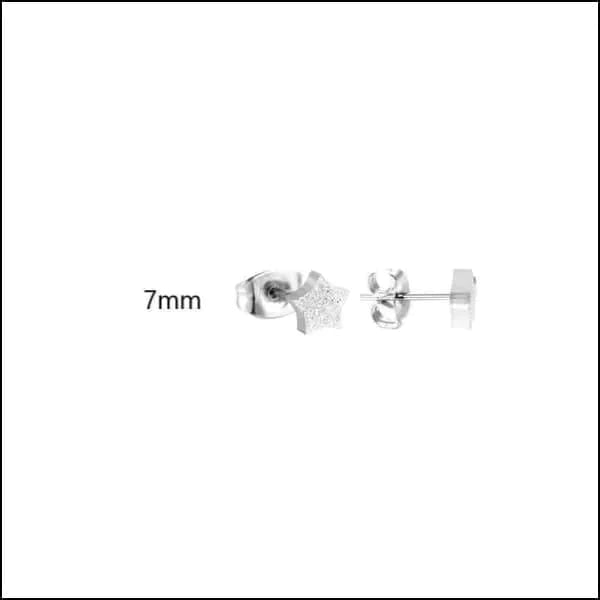 Oorbellen | Zweerknopjes Ster Staal Vanaf 3mm Kopen?